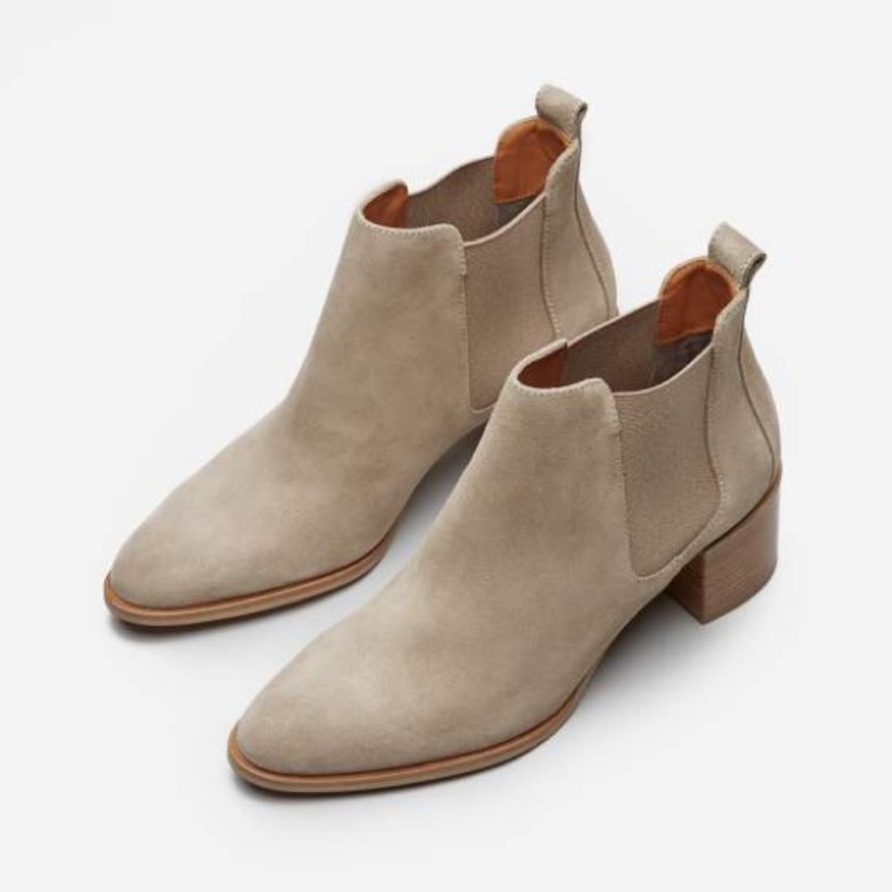Everlane Heel Boot in Taupe Grey *rare*